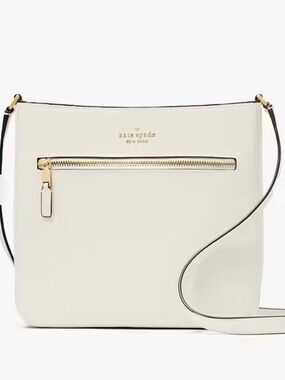 kate spade Cream Leather Crossbody with Gold Hardware
